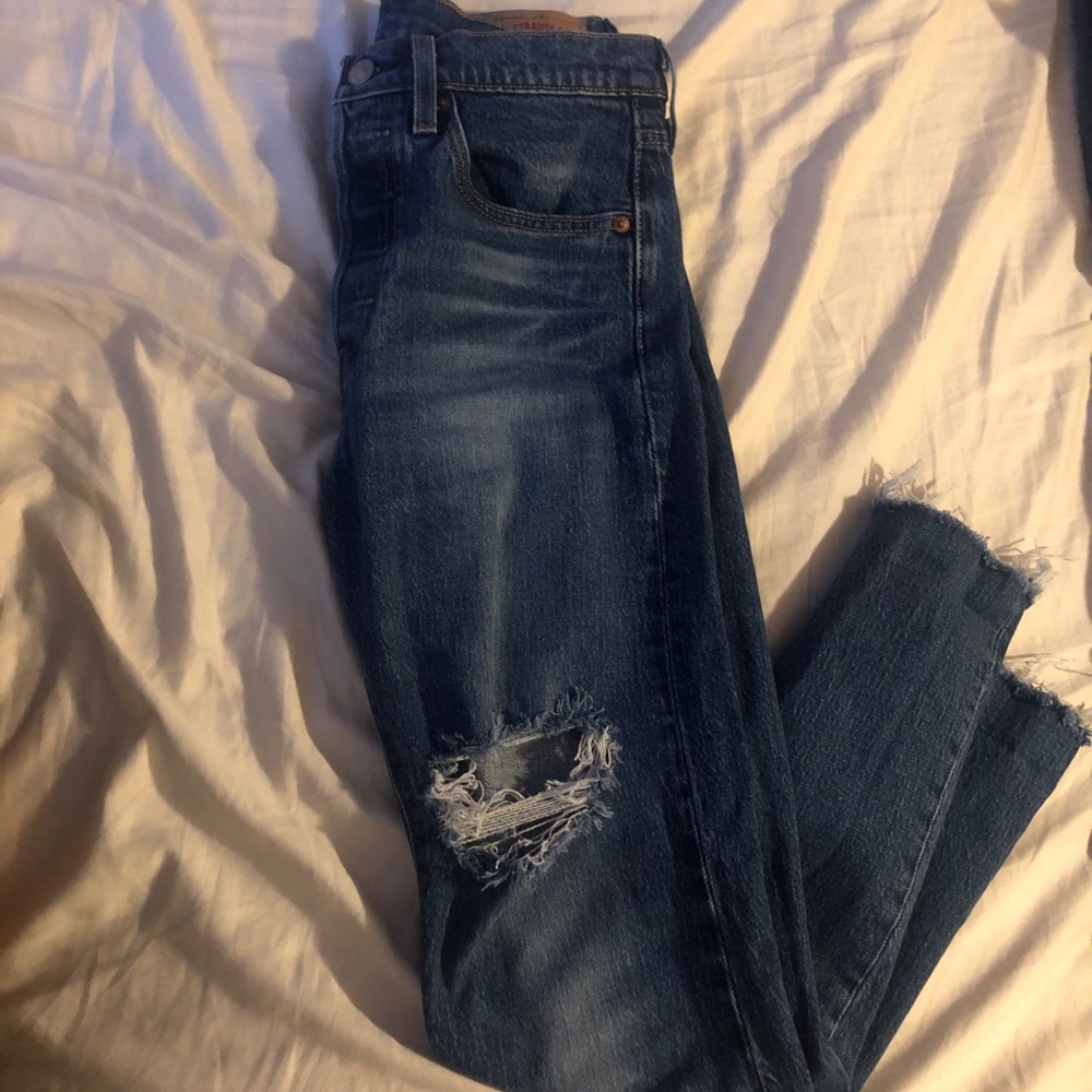 Levi’s 501 high waisted skinny jeans